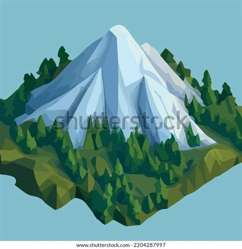 Low Poly Mountains Landscape Vector Stock Vector (Royalty Free ...