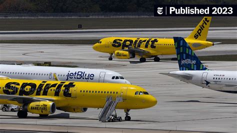 Jetblue Expects U S Move To Block Merger With Spirit The New York Times