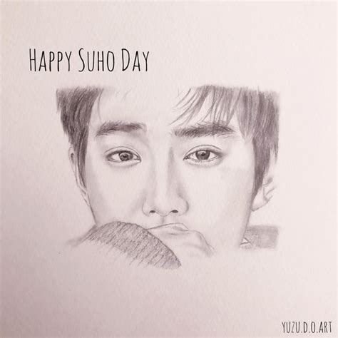 Suho Fan Art Exo Drawing And Exo Fan Art