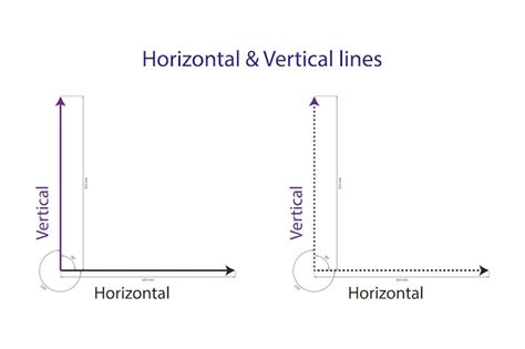 Defini O De Linhas Horizontais E Verticais Vetor Premium