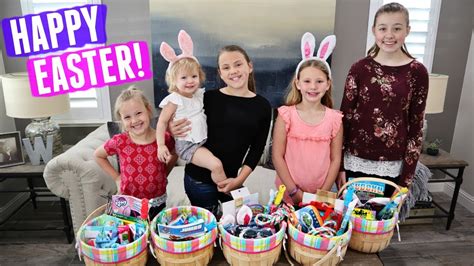 Easter Morning Special Kids Opening Easter Baskets Youtube