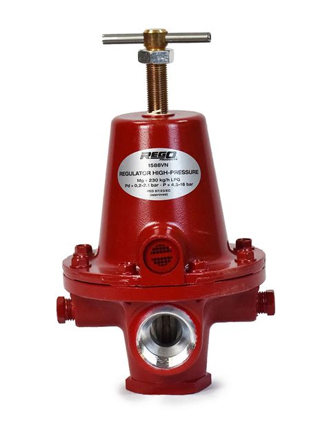 Regulator 230 Kghr Pout 3 30 Psi Pin Up To 28 Bar Rego Gas