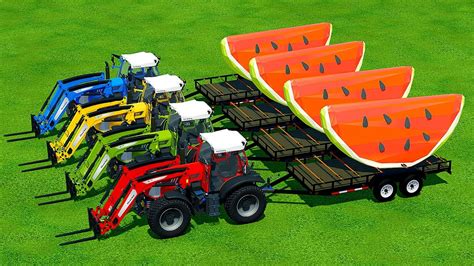 Transport Giant Watermelons With Rigi Trac Tractors Farming Simulator