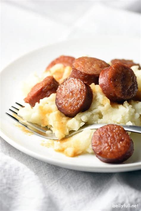 Easy Crock Pot Apple Kielbasa Bites Recipe