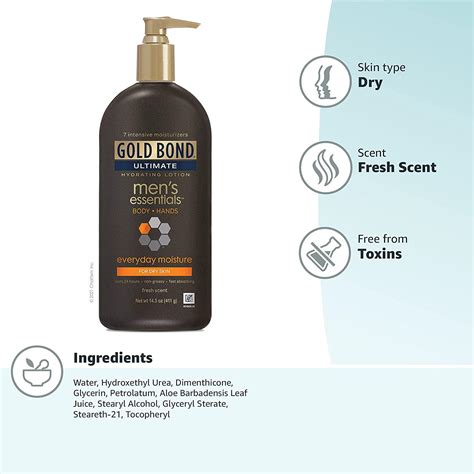 Gold Bond Ultimate Men S Essentials Hydrating Lotion 14 5 Oz Everyday Moisture For Dry Skin