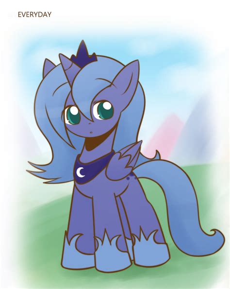 1814044 Safe Artist Howxu Princess Luna Alicorn Pony Cropped