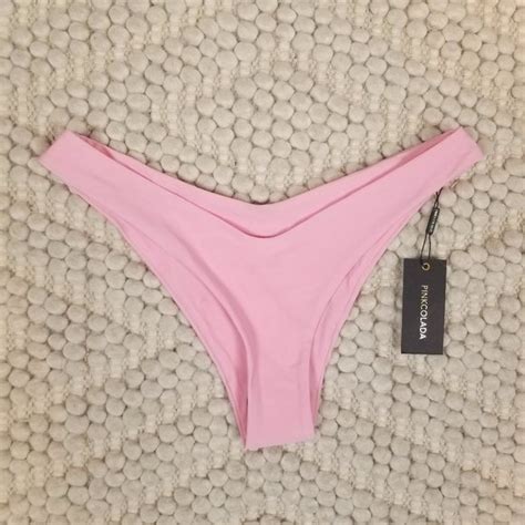 PinkColada Swim Nwt Pinkcolada Bikini Bottoms Bubblegum Pink Sz Xl