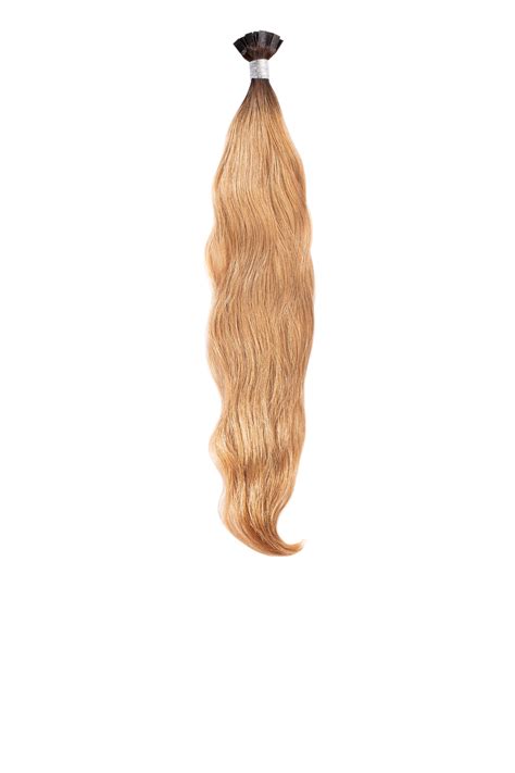 Rooted Dark Blonde 8 Wavy Keratin Bond Extension Glam Seamless Hair Extensions