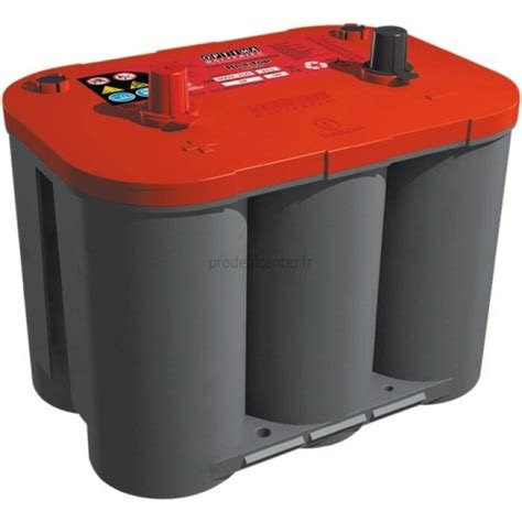 Batterie Optima rouge 12 V 50 Ah polarité à gauche