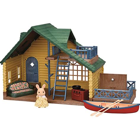 Sylvanian Families Log Cabin Gift Set Green Roof 5610