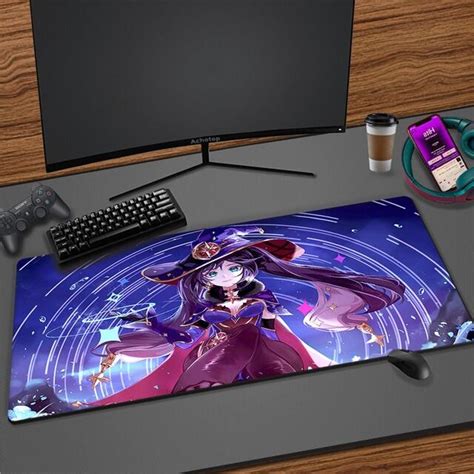 Genshin Impact Anime Computer Mouse Pad Gamer Mouse Pads Large Gaming