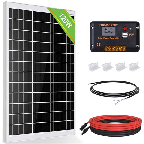 Moduł solarny 120 W do systemu solarnego ECO WORTHY ECOM120W