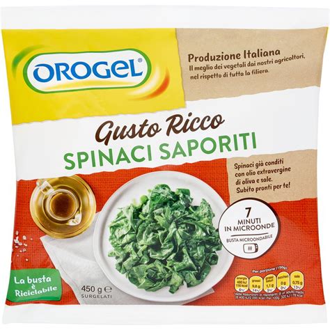 Spinaci Saporiti Orogel G Coop Shop