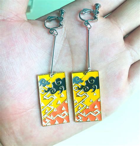 Shop Tanjiro Hanafuda Earrings The Green Crystal