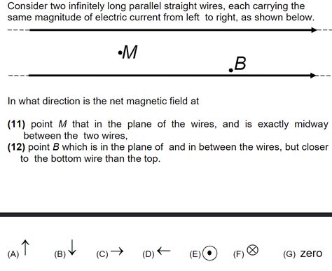 Consider Two Infinitely Long Parallel Straight Wires Chegg