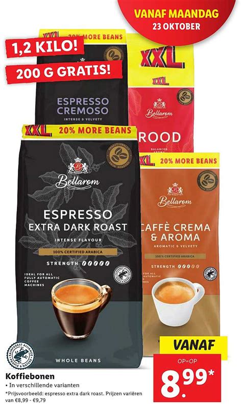 Koffiebonen Espresso Extra Dark Roast Aanbieding Bij Lidl Folders Nl