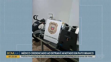 M Dico Do Detran Pr Afastado Por Suspeita De Cobrar At R Para