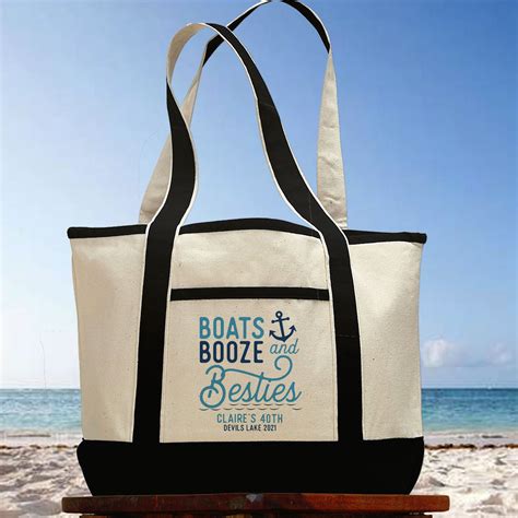 Boat Ts For Women Custom Beach Tote For Nautical Etsy