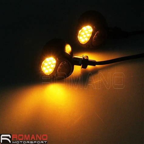 Motorcycle 3 In 1 Led Turn Signals W Brake Light Blinkers For Harley Cafe Racer Ebay