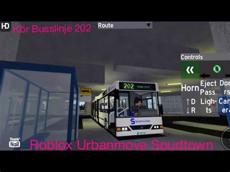 Lukas Kör Busslinje 202 i Roblox Urbanmove Spudtown YouTube