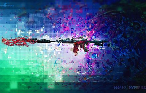 Wallpaper Monster Pixels Abstraction Counter Strike Rifle Global