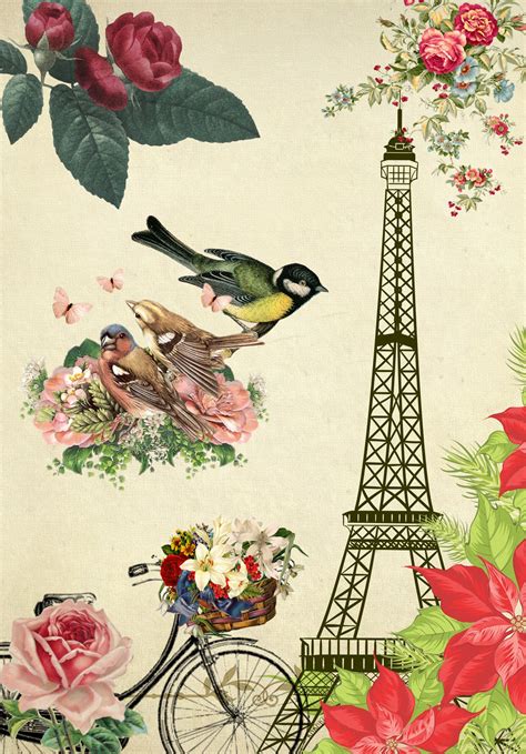 Free Vintage Paris Printables Printable Templates