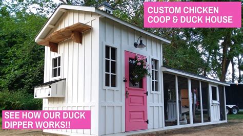 Custom Chicken Duck Coop See How Our Duck Dipper Works Youtube