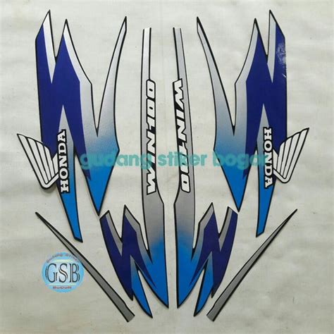 Jual Stiker Striping Motor Win Biru Standar Di Lapak Gudang