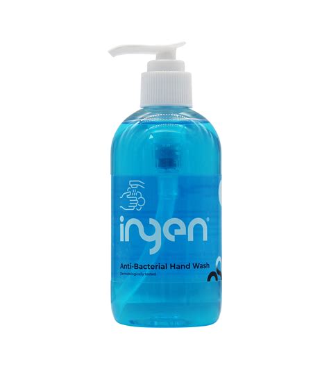 Ingen Anti Bacterial Hand Wash 250ml Bottle With Pump Action Top