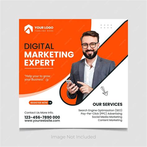 Premium Vector Digital Marketing Expert Social Media Post Vector