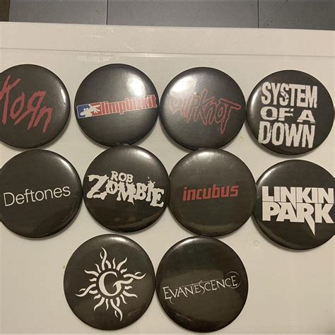 Nu Metal Pins They Are Fairly Big And Can Go On Depop