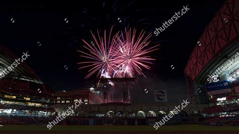 Fireworks After Major League Baseball Game Editorial Stock Photo ...