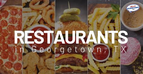 Restaurants in Georgetown, TX | Hello Georgetown