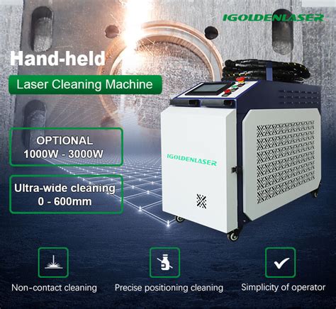 Handheld Portable Laser Cleaning Machine For Rust Removal Igolden Cnc