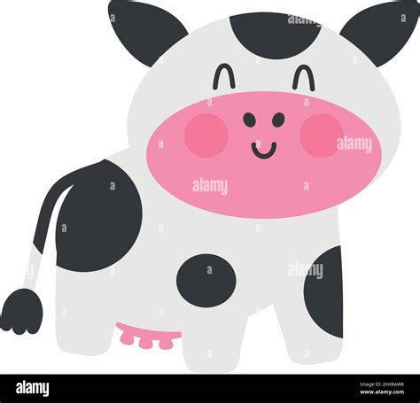 Cute Cow Icon Stock Vector Image And Art Alamy