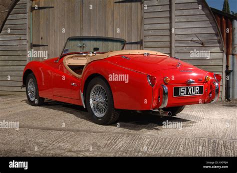 Triumph TR3 1950s Classic British Sports Car Stock Photo Alamy