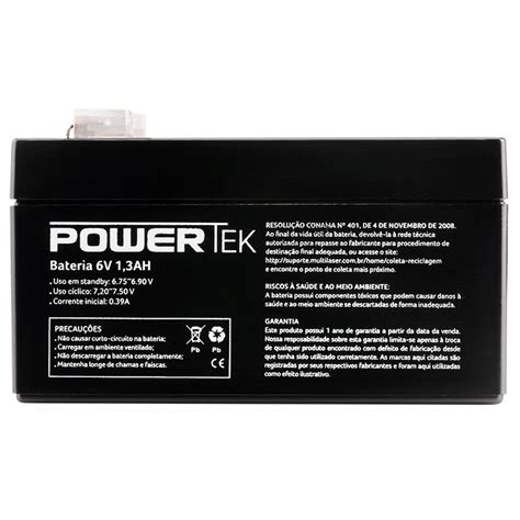 Bateria Selada V Ah Alarme En Powertek