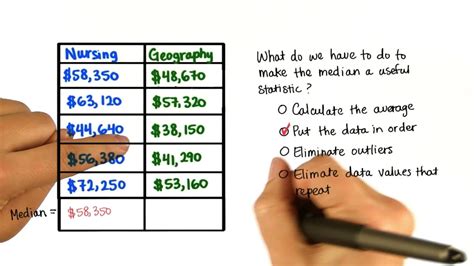 Find The Median Intro To Descriptive Statistics Youtube