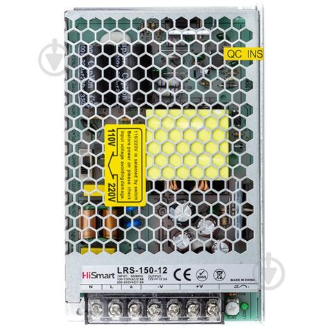 ᐉ Блок питания HiSmart 12 В 150 Вт LRS-150-12 12V, 12.5A, 150W • Купить ...