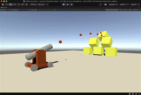 Using C To Launch Projectiles Unity Learn