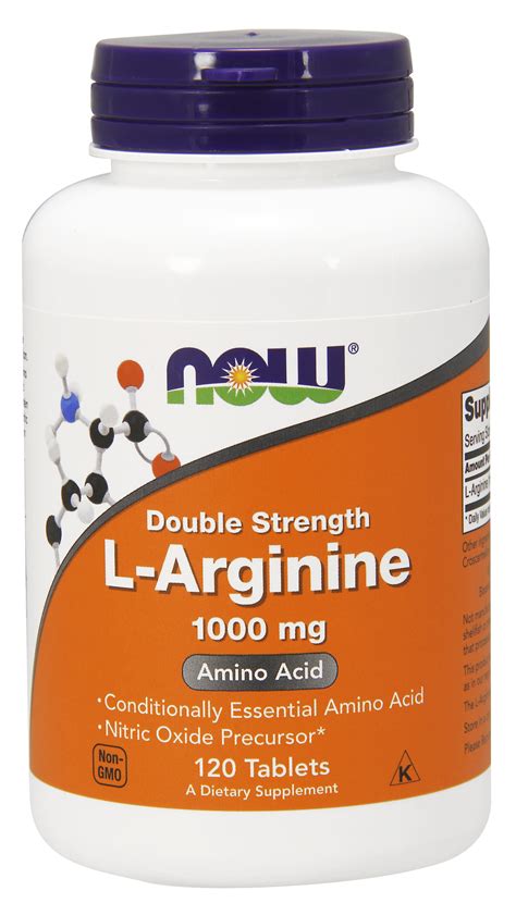 Now Supplements L Arginine Mg Nitric Oxide Precursor Amino