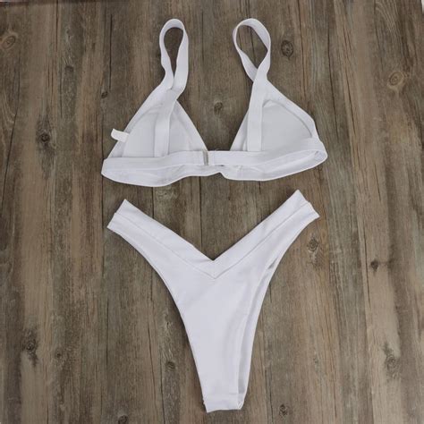 Buy Women Bandeau Sexy Bikini Bandage Swimwear Push Up Two Piece