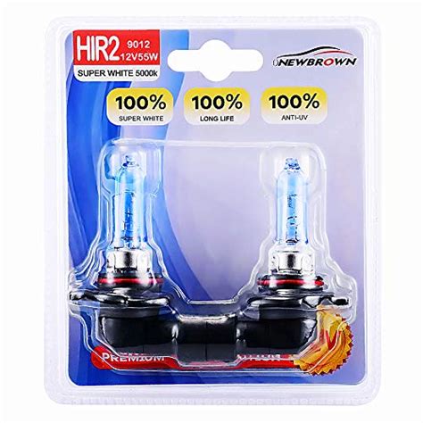 Newbrown Hir Halogen Headlight Bulb With Super White Light Long