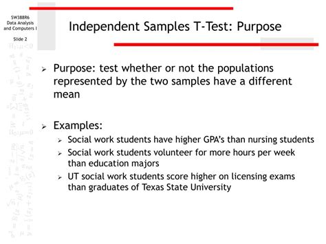 Ppt Independent Samples T Test Of Population Means Powerpoint Presentation Id 6870415