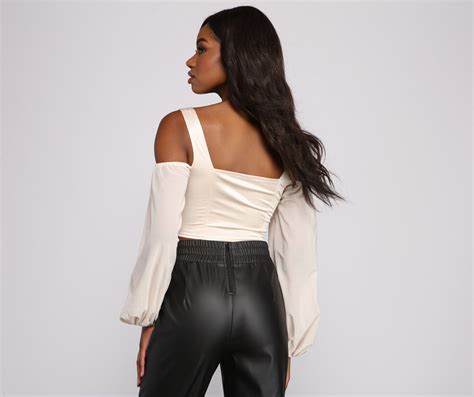 Feelin Luxe Satin Corset Crop Top