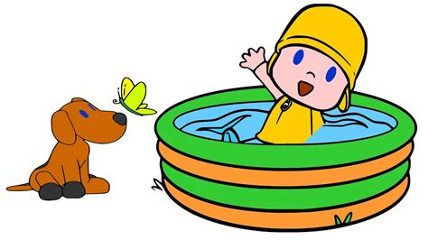 Pocoyo And Friends Loula Taking Bath Pocoyo Coloring Youtube