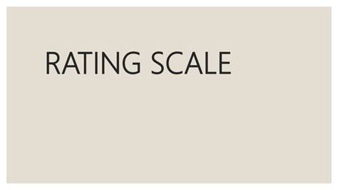 Checklist and rating scale | PPT