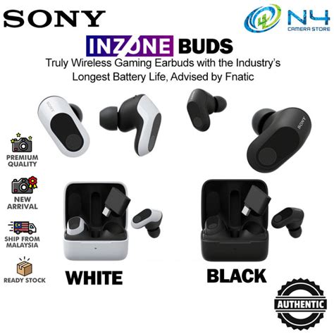 Sony Inzone Buds Bluetooth Wireless Noise Cancelling Gaming Earbuds