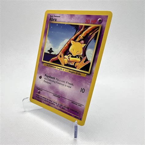 Abra Common Unlimited Pokemon Card Base Set Nm