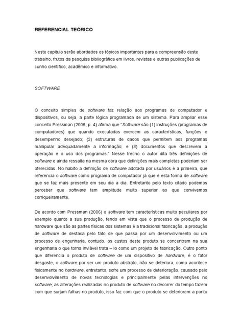 Monografia - REFERENCIAL TEÓRICO | PDF